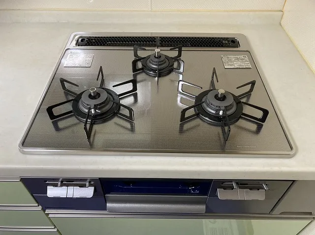 ガスビルトインコンロのガラストップ清潔術