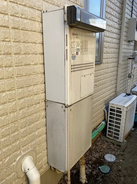 ガス温水暖房付ふろ給湯器の屋外壁掛型メンテナンス法